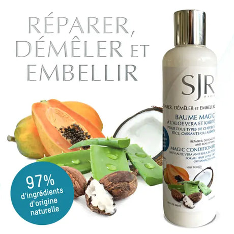 baume cheveux secs et abîmés papaye aloe vera karité sjr paris