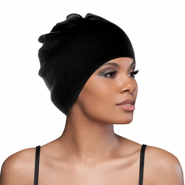 Bonnet de protection en Satin pour femmes noires, accessoires de