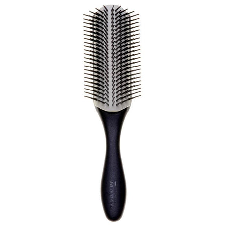 Brosse Denman D4 9 Rangs démêlante Blanc/Noir- Diouda