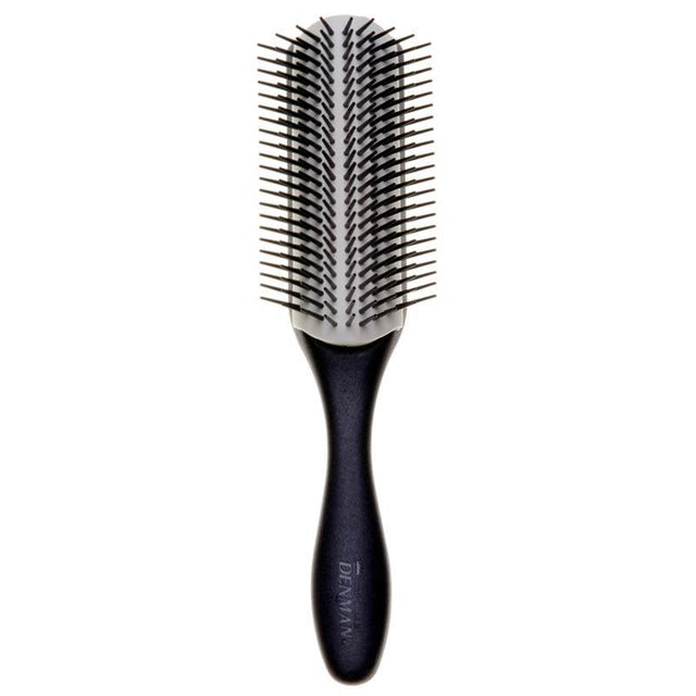 Brosse Denman D4 9 Rangs démêlante Blanc/Noir- Diouda