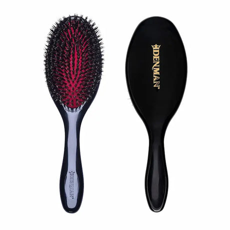 Denman D82S petite brosse coussin pneumatique avec des poils de sanglier 100% naturels.