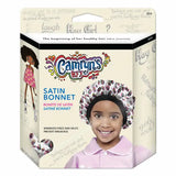 Bonnet de nuit Satin Enfant Kaki/Blanc