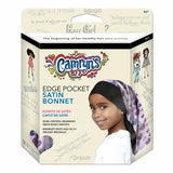 Bonnet Satin Enfant Nuit pour Tresses Imprimé Cœurs Pastel