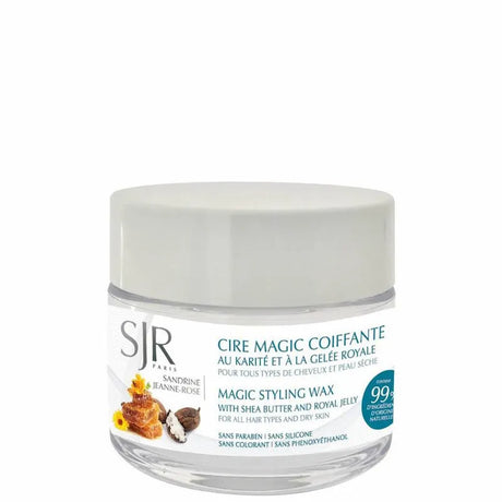 SJR Paris Cire Magic Coiffante au Karité et à la Gelée Royale pour tous types de cheveux et peau sèche