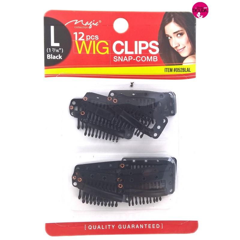 Clips pour extension et tissage - Accessoire coiffure - diouda