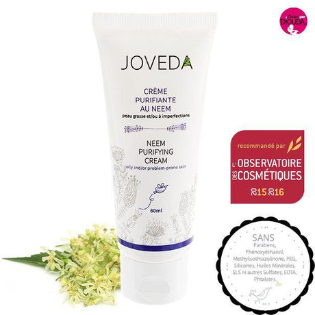 Crème de Nuit Purifiante au Neem - Joveda - Hydratant visage - diouda