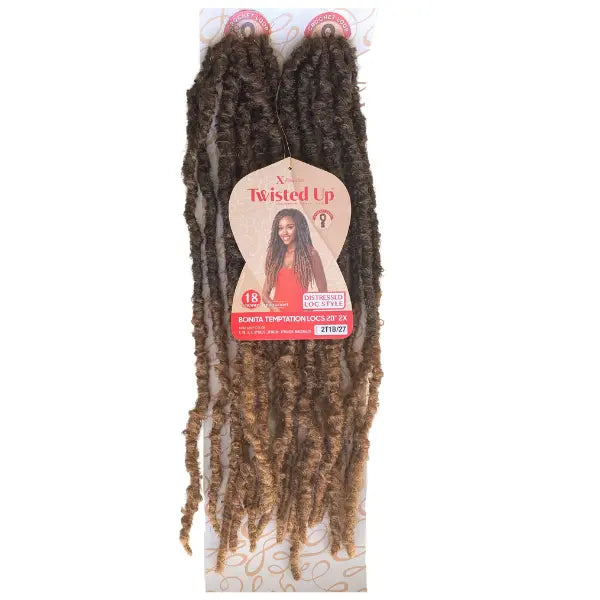 Crochet Locks Bonita Temptation Mèches fausses locs X-Pression 20 pouces Outré en 2T1B/27 x 2.