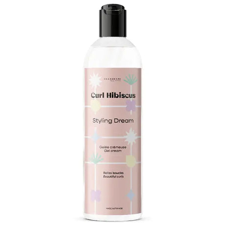 Curl Hibiscus Styling Dream Gelée crémeuse définit les boucles des cheveux crépus, frisés, bouclés, ondulés