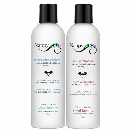 Nappy Kids Duo Hydratant et Démêlant 2 soins Nappy Queen