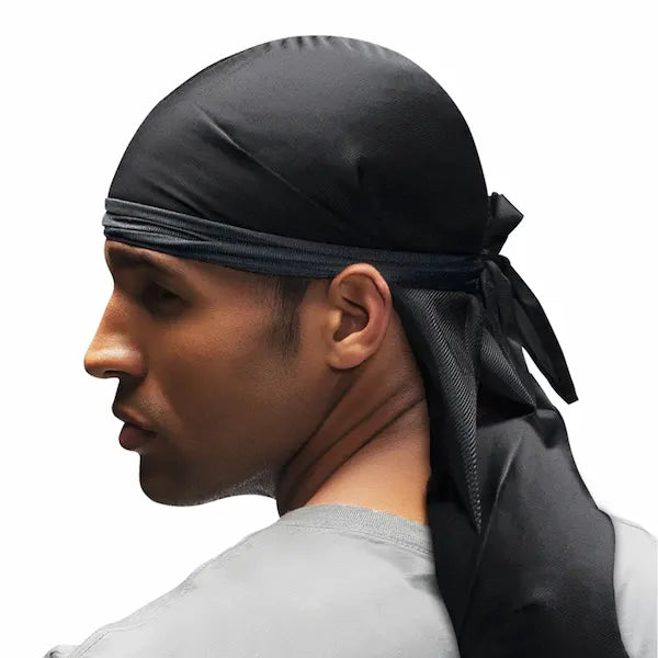 Durag Noir long Premium Wav enforcer Ultra confortable pour protéger vos Waves