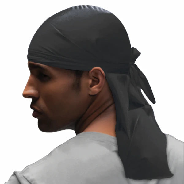 Durag pour Waves Noir Homme Etirable