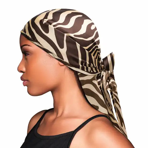 Foulard en satin Cheveux bouclés Nuit - Wrap Scarf Evolve