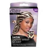 Satin Safari Wrap Scarf Evolve Exotics Couleur Safari