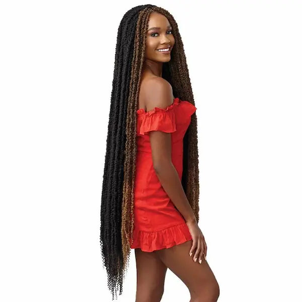 Locks Butterfly longues Bonita Infinity Locs Mèches Crochet Braids 40 pouces Outré