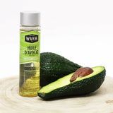 Huile d'avocat Bio pure et végétale extraite par pression de la pulpe d’avocat. Waam - Flacon 100ml