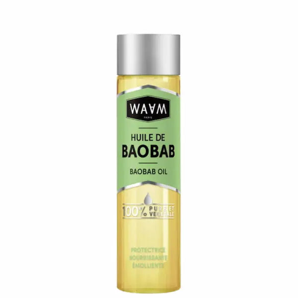 WAAM Huile végétale de Baobab Pure Protectrice Nourrissant Emollient Corps et Cheveux