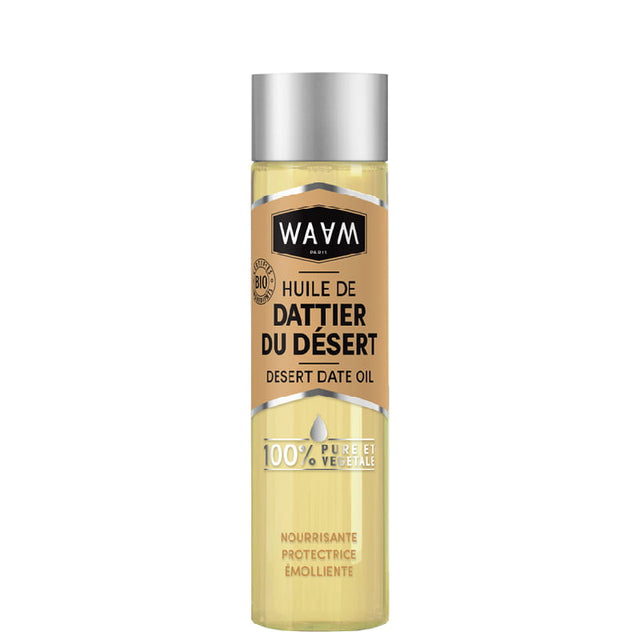 huile pure dattier du desert bio, marque waam