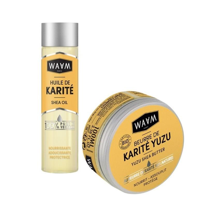 Huile de Karité Oléique et Pur Beurre de Karité Waam - Pack cheveux - diouda