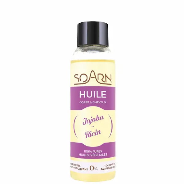 Soarn - Huile de Jojoba et Ricin corps et cheveux