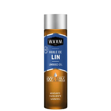 waam huile de lin bio pour cheveux fins et peau sensible