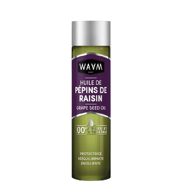 huile pepin de raison cheveux secs et cassants, marque waam cosmetics