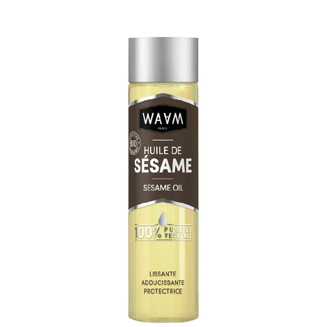 Huile de Sésame bio 100% pure et végétale Visage, Corps & Cheveux - WAAM