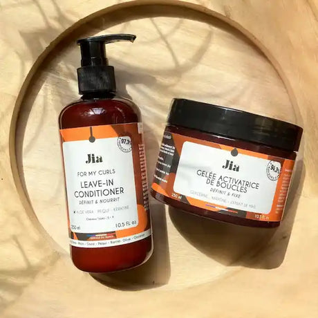 Duo Soins Définition Boucles parfaites avec Leave-in Conditioner et Gelée Activatrice de boucles For My Curls Jia Paris