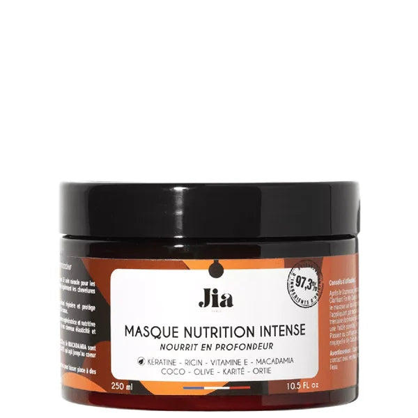 Masque cheveux bouclés, frisés crépus Nutrition intense Jia Paris For My Curls 97% d'ingrédients d'origine naturelle