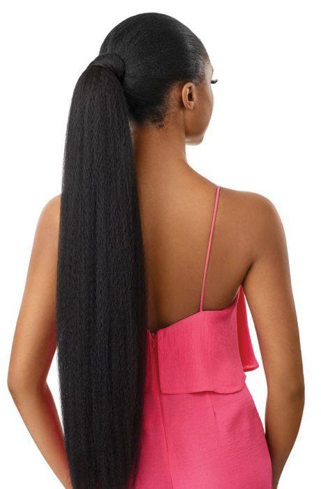 JUMBO KINKY STRAIGHT Postiche Pretty Quick Wrap Pony Outré - Postiches - diouda