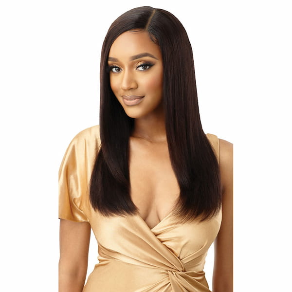 Perruque Naturelle mi-longue Grade 9+ Lace Front lisse HD KENNA - Outré