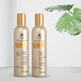 Keracare routine cheveux traités chimiquement, défrisés ou colorés. Shampoing démêlant hydratant et Crème Conditioner Humecto.