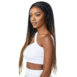 Knotless Triangle Part Braids Perruque Tressée Lace Frontal Wig Outré 