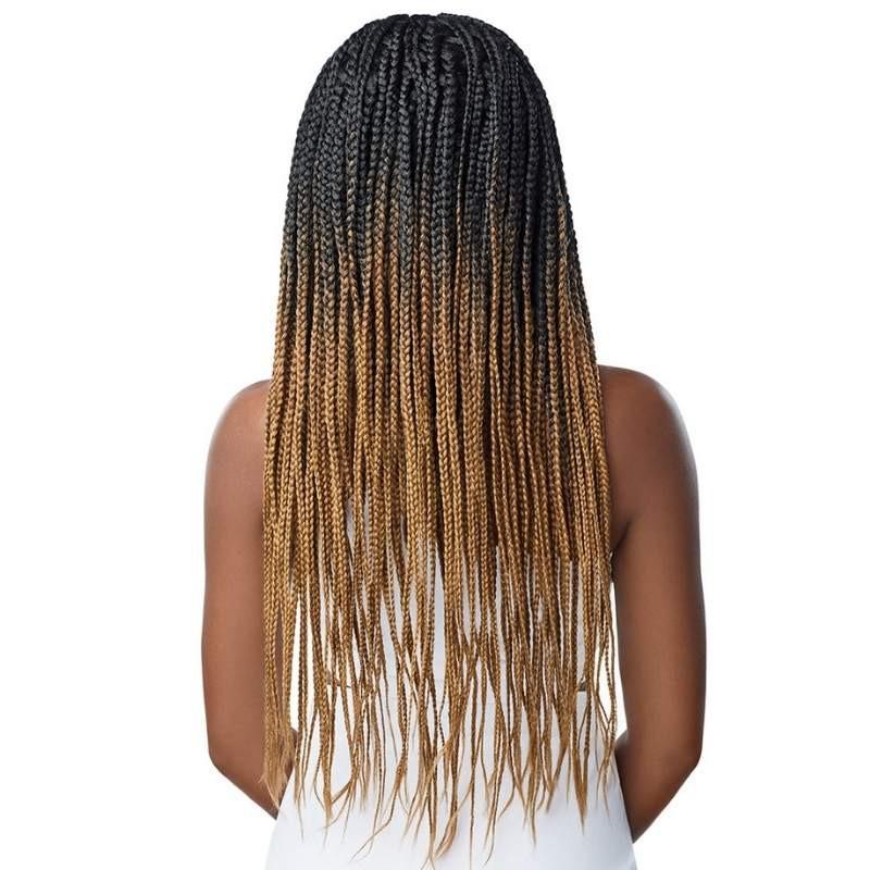 Knotless Triangle Part Braids Perruque Tressée Lace Frontal Wig Outré 