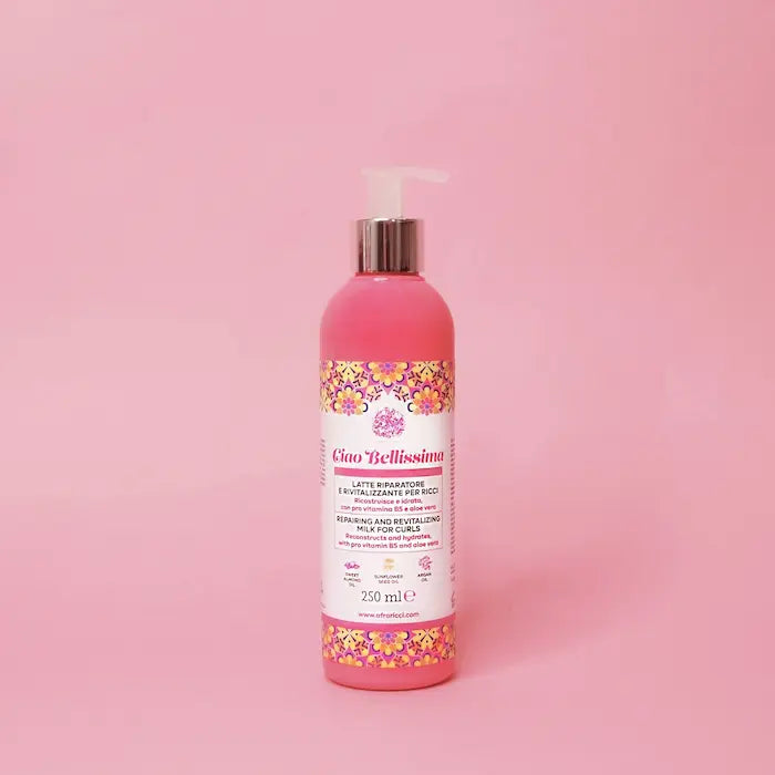 Lait Hydratant réparateur et revitalisant pour cheveux secs Ciao Bellissima pour boucles 250ml