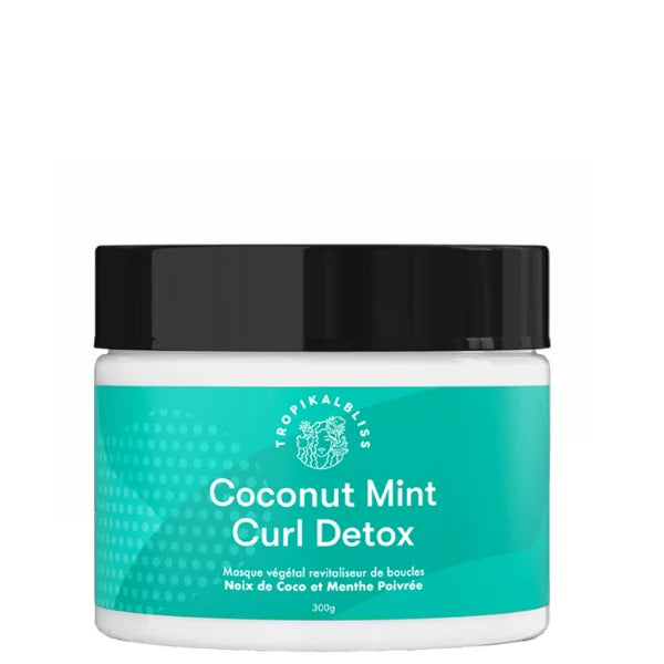 TropikalBliss Curl Detox Masque Végétal Noix de Coco et Menthe Poivrée