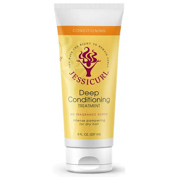 Masque réparateur pour cheveux secs à utiliser en soin profond ou, leave in au quotidien Jessicurl Deep Conditioning Treatment - 237ml sans parfum