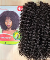 Mèches Crochet Afro Kinky X-Pression Braid 4A Kinky Loop teinte 4