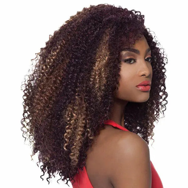 Mèches XPression Frisées Crépues Crochet Braids Kinky Curl 4 in 1 Loop -  Outré