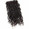 30 Fausses Locks brun foncé WAVY BAHAMA LOCS 18 pouces Mèches X-PRESSION Outré teinte Châtain (4) 