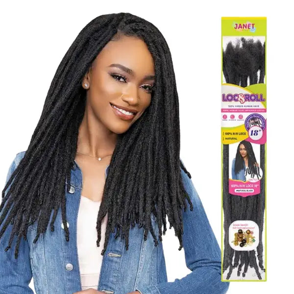 Mèches naturelles Loc N Roll Braid 18 pouces | Janet Collection