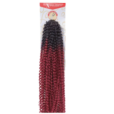 Rajouts Crochet Braids X-PRESSION Outre TWISTED UP KINKY PASSION WATERWAVE Ombré rouge en OM425