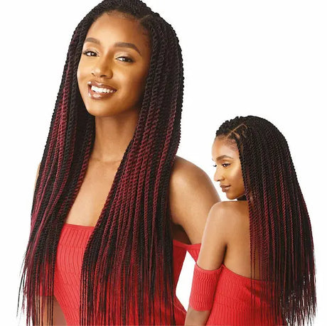 45 Mèches Crochet Braids X-PRESSION SENEGAL TWIST MEDIUM Outré 14 pouces