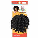 Mèches X-Pression courtes Bounce & Bounce 5 Pouces Lil Looks Outré pour crochet braid en noir (1B)