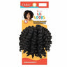 Mèches X-Pression courtes Bounce & Bounce 5 Pouces Lil Looks Outré pour crochet braid en noir (1B)