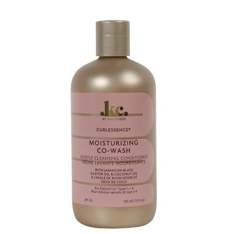 Curlessence Moisturizing Co-Wash Crème lavante Nourrissante à l'Huile de Ricin Noire et Noix de Coco Cheveux Afro