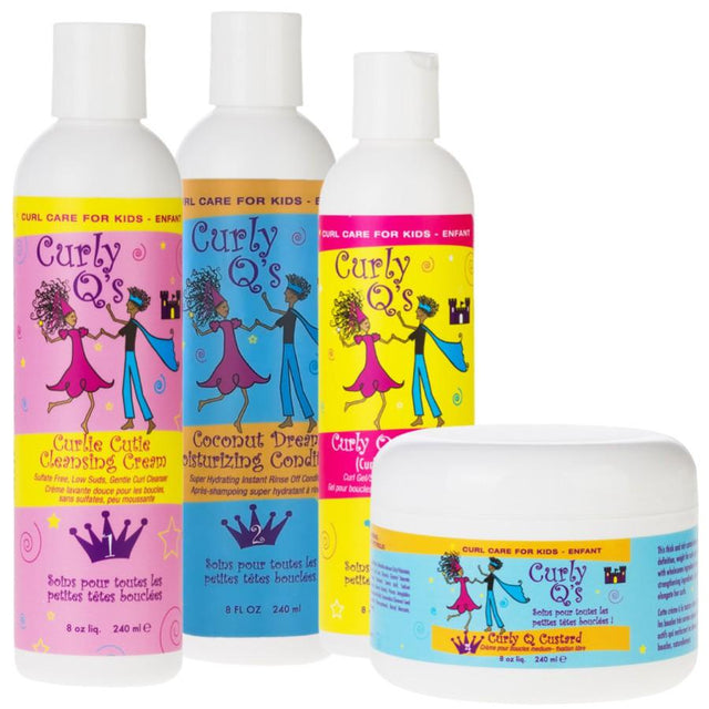 Pack Soin et Coiffage Cheveux Enfants Curly Q's Curls 