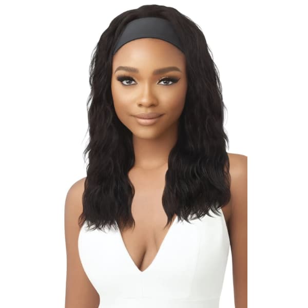 Perruque bandeau loose body noir cheveux naturels mi long Outre Hair