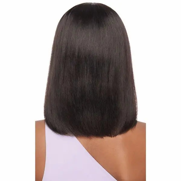 Perruque cheveux naturels lisse grade 7+ modèle Straight Bob 14 pouces Outré Mytresses Purple Label Tête Complète de dos