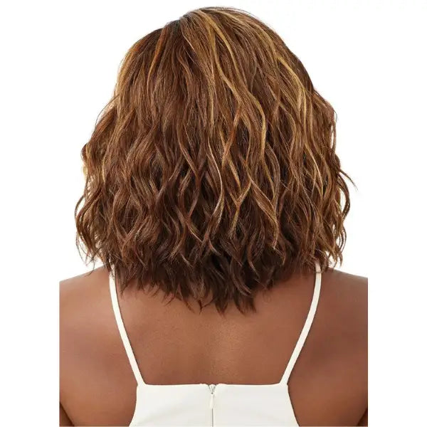 Perruque lace front HD wavy Bob caramel SleekLay Part Nyla.