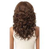 Perruque hd transparence lacefrontt 13x6 en cheveux synthétiques couleur châtain chocolat Fabienne perfect hairline outre